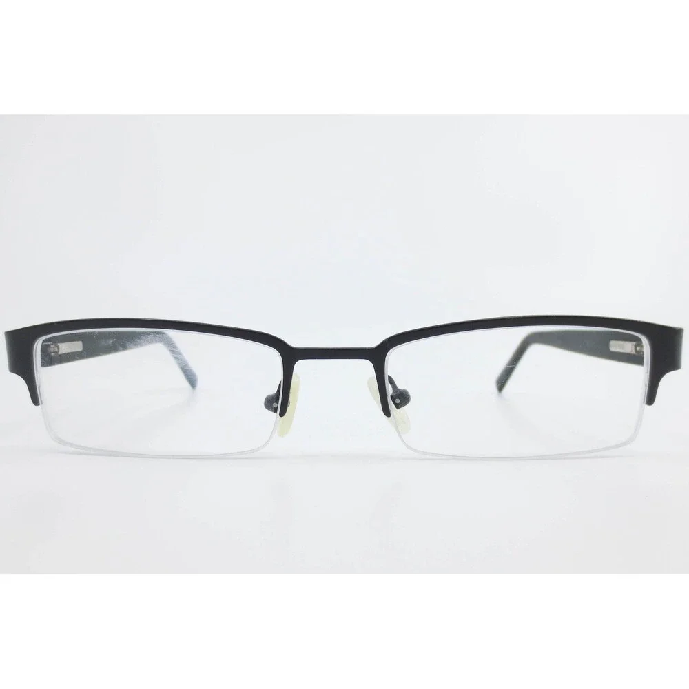 Kirkland Signature Mens Rectangular Semi Rimless Eyeglasses Matte Black